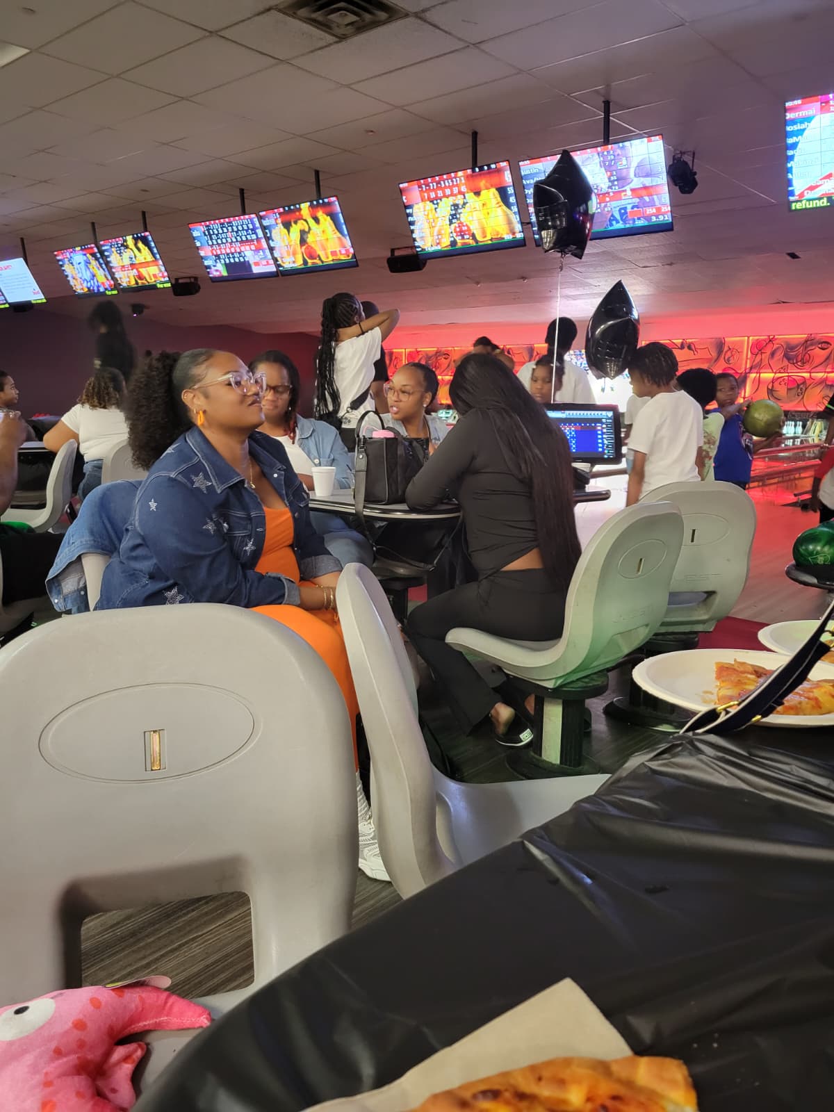 Guests at the annual bowling event